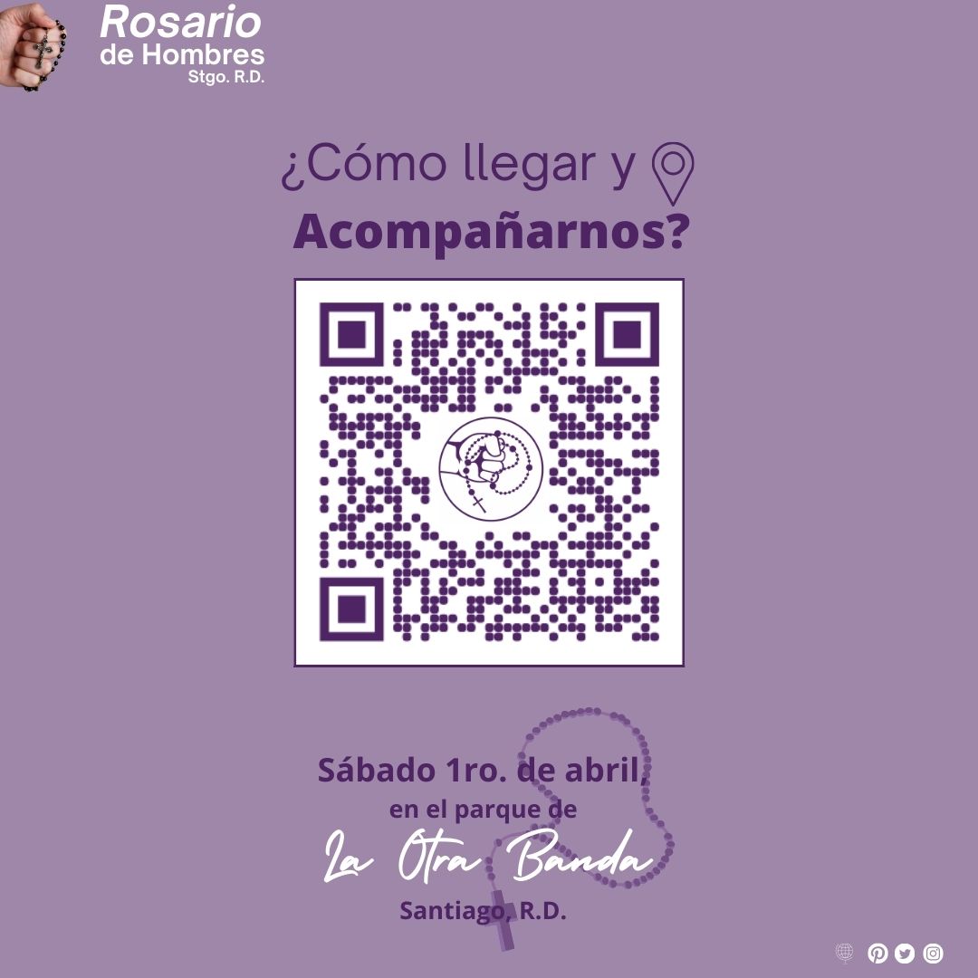 Si no recuerdas dónde, aquí te decimos como llegar. 📍🤳

Solo tienes que escanear el código QR de nuestra ubicación de Google Maps y acompáñanos 

#SantoRosario #RosarioDeHombreStgo #rosariodehombre 
#LaOtraBanda