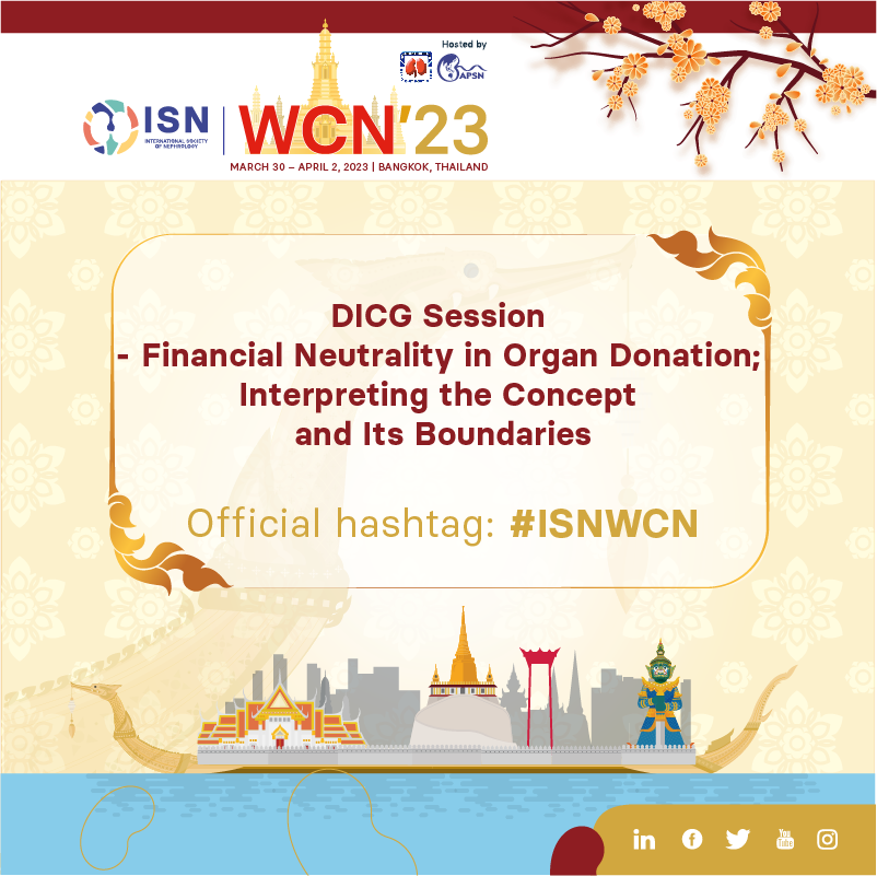 Honored to present (virtually) a Living Donor's Perspective at this important session at <a href="/ISNWCN/">World Congress of Nephrology</a>.  My main point:  Even in the United States, with all our resources, giving away a kidney is not financially neutral