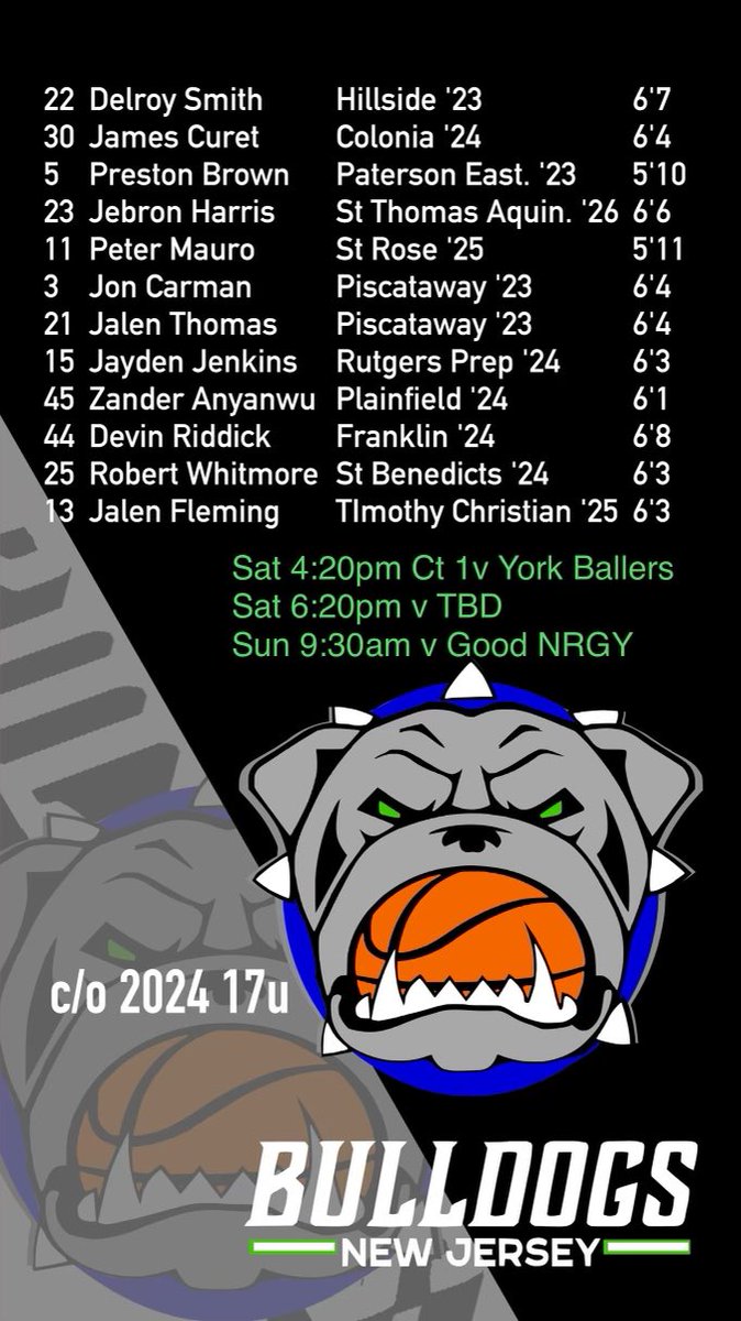 NJ Bulldogs AAU Basketball tweet media
