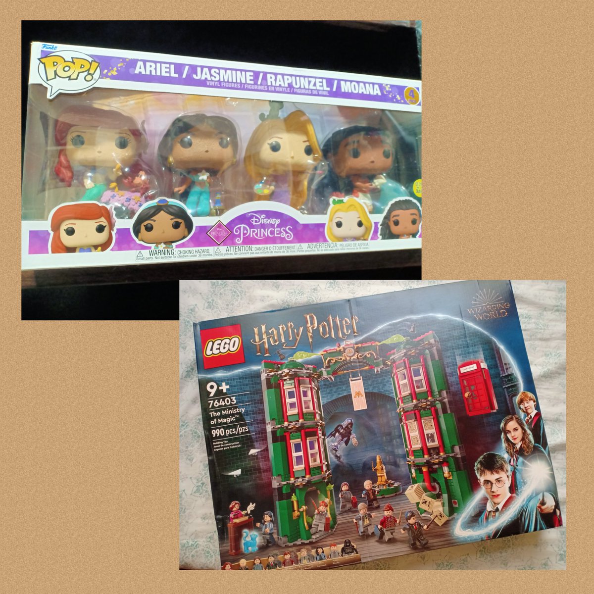 The Ministry Of Magic Lego set and Disney Princesses Ariel, Jasmine, Rapunzel and Moana Funko Pops.. from Mama & Papa. 🤩😍🥰

#disneyprincess #thelittlemermaid #aladdinmovie #tangledmovie #moanamovie #harrypotter #ministryofmagic #funko #funkopop #lego