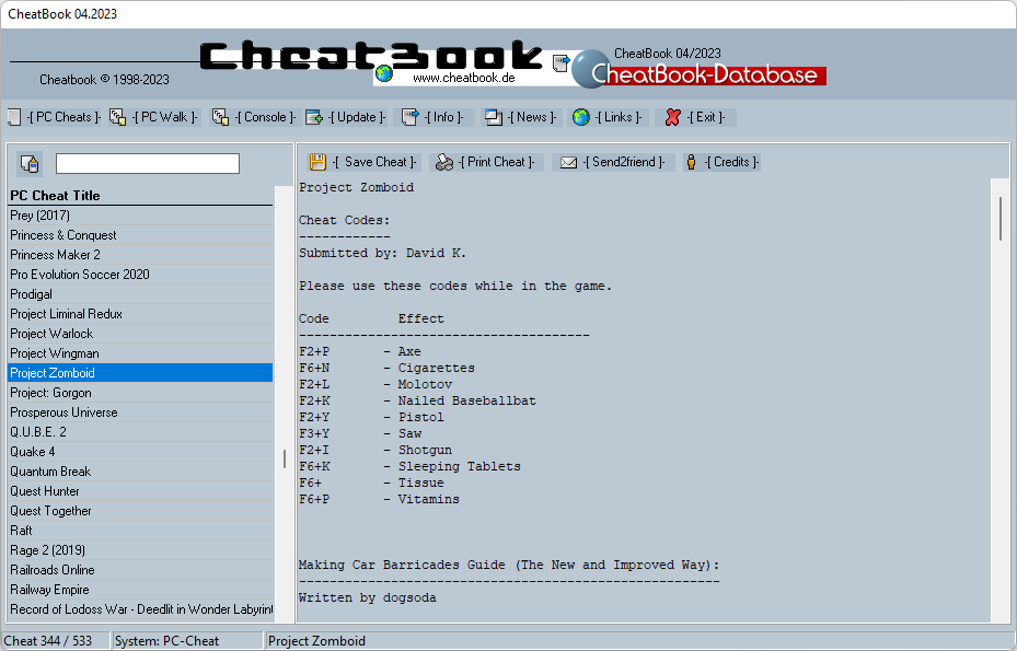 cheatbook's tweet photo. #Cheats CheatBook Issue 04/2023 - April 2023 https://t.co/P45YIWqFwo https://t.co/61Z7WTrJfJ