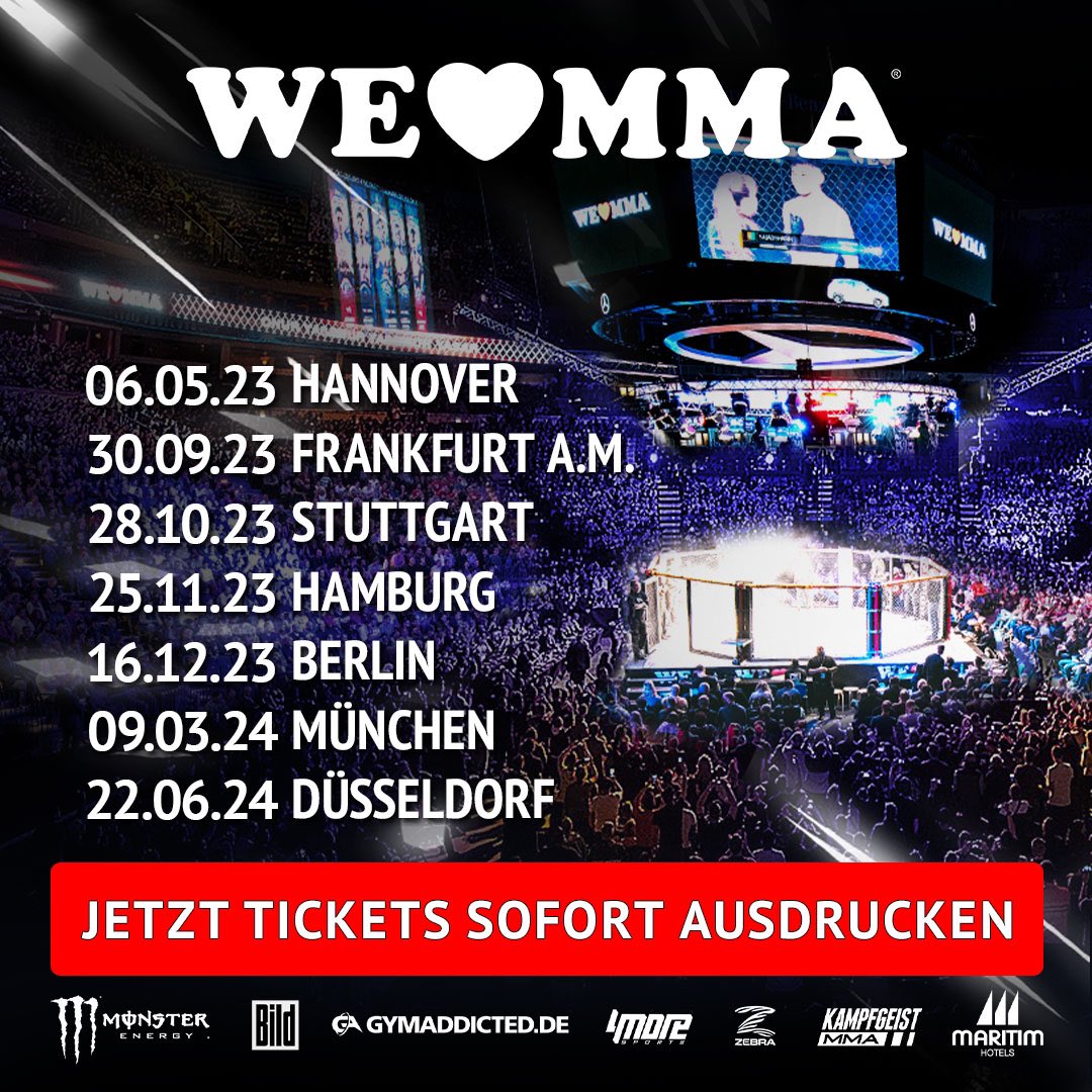 wlmma's tweet image. Die Fäuste fliegen wieder 👊🏻 #mma #welovemna