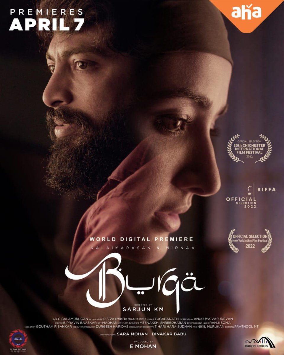 My second feature film as a composer - Beneath the 'Burqa,' there is something more. Is it the love or the faith?Burqa, will be streaming from April 7. @sarjun_km @KalaiActor @mirnaaofficial @ramjisoma7 @GirlGaana @madras_stories @onlynikil #SKLMallProdictiona #Burqa #ahaTamil