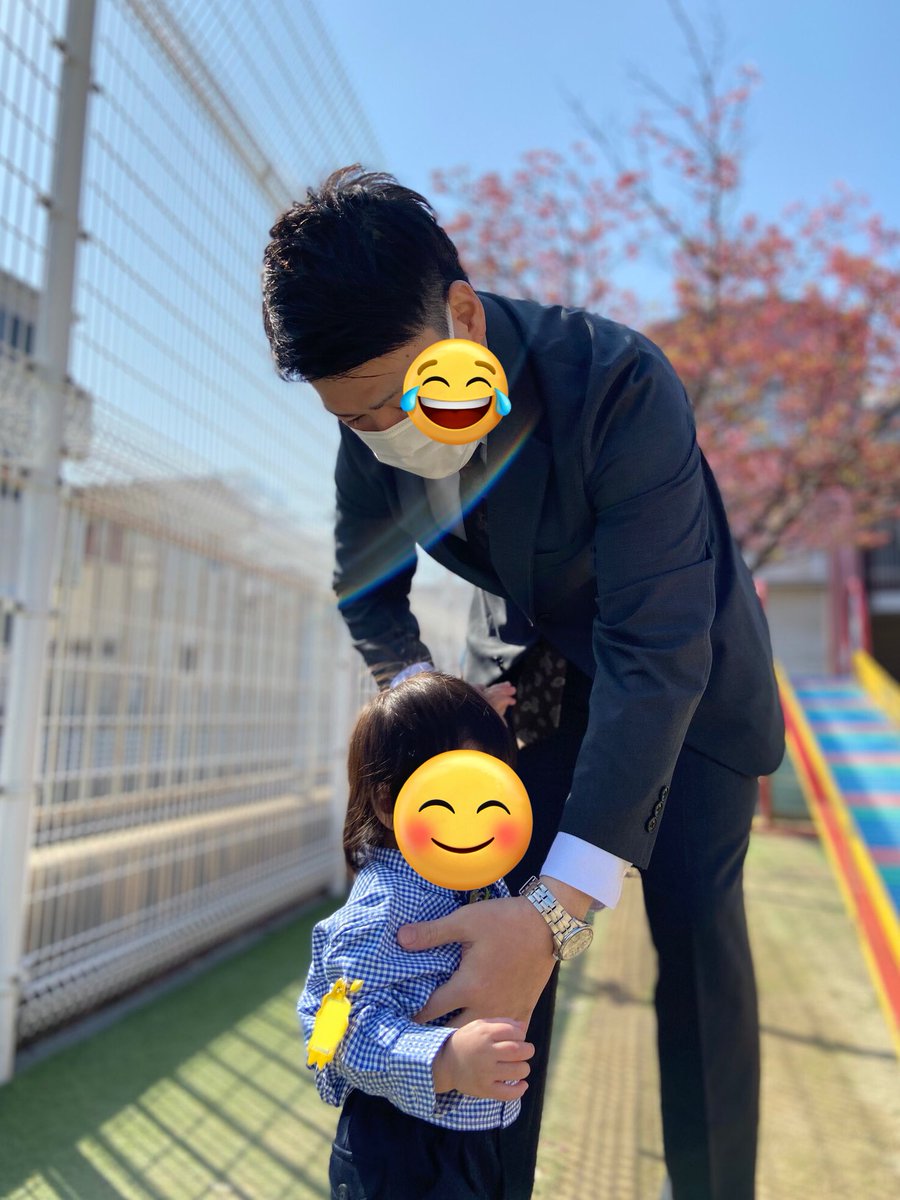 yoshipon06's tweet photo. 今日は息子の入園式
ヤンチャそうな子がいていじめられないかパパは心配です https://t.co/AfATZbtmc6