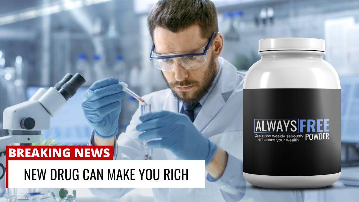 Have you heard the latest new from big pharmaceutical company GGZM?

During the lockdown in 2020, 7 of the company's best researchers were appointed to a new project to help people become more empowered around their financial future.

Since then, this new revolutionary powder