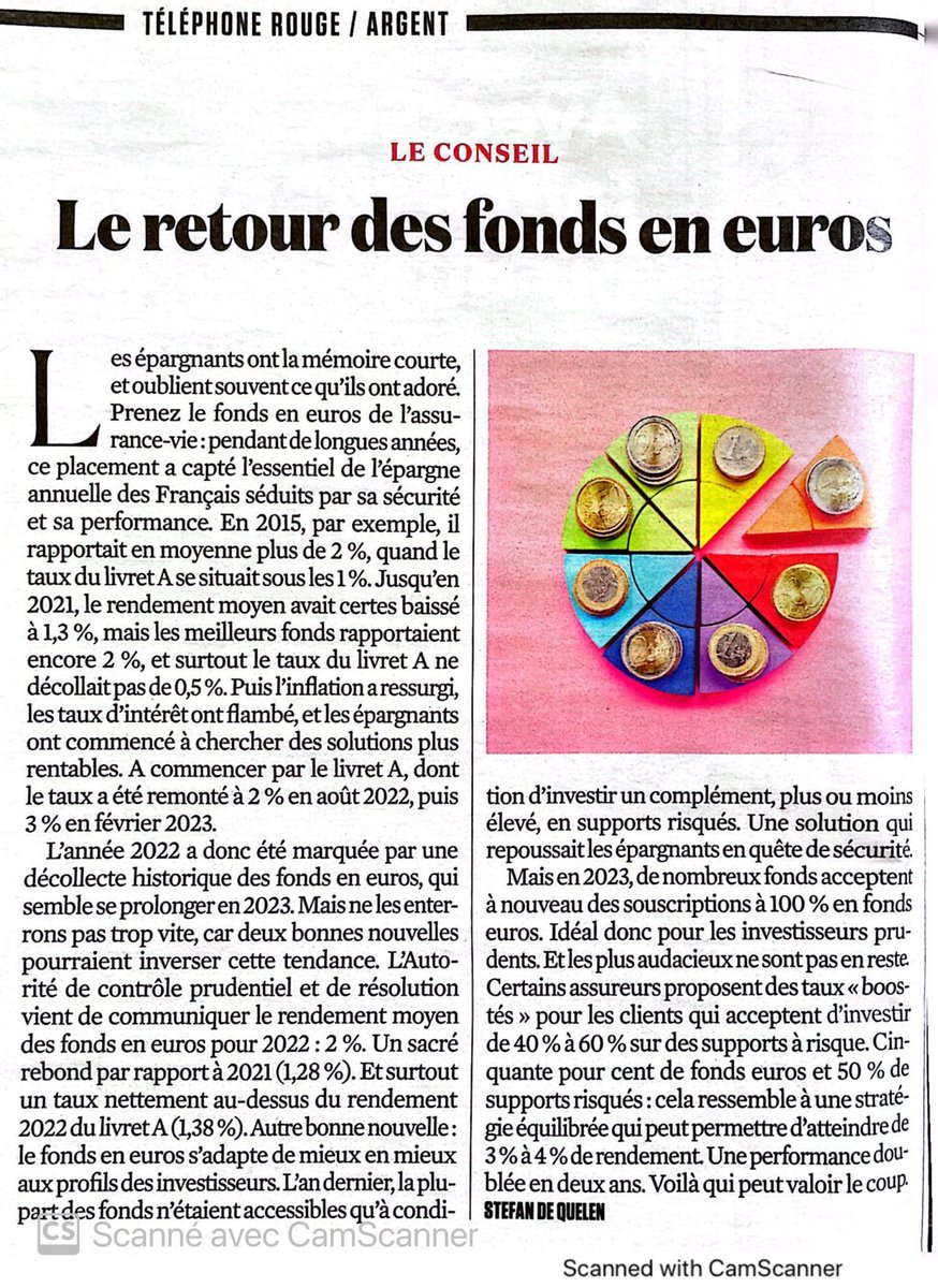 Le grand retour des #fonds €!
Retrouvez ma chronique hebdo dans @lobs 
<a href="/Meilleurtaux_pl/">Meilleurtaux Placement</a> 
#placement 
#assurancevie