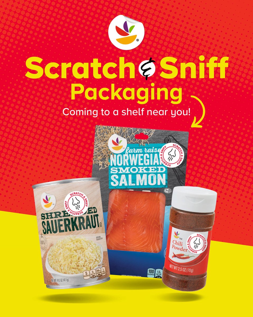 Studies show that you're 74% more likely to enjoy a food if you connect with its scent first.* Look for our first wave of new packaging, starting this spring! 🧀 🍤 🥓 

*This is untrue. We made this study up.