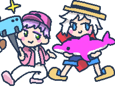 この二人は一生並んでて欲しいけど、キャラとしての名前を決めてないからずっとクズとアホと呼ぶしかない 