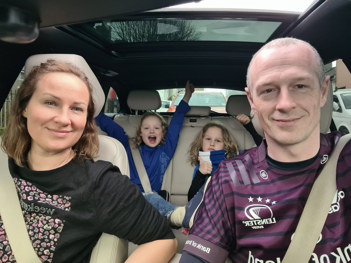 Family road trip! ALLEZ LE BLEU #LEIvULS #leinster