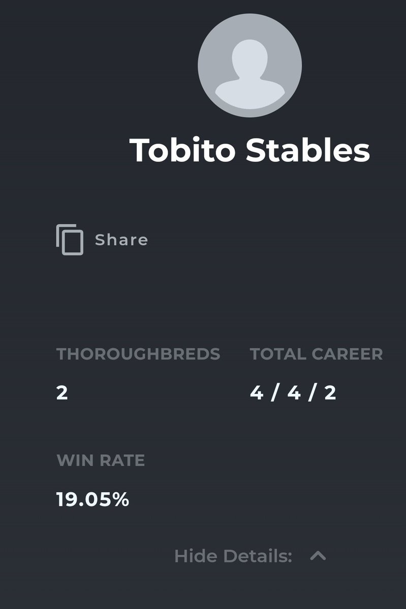 ZED Going amazing on day 3. Added 2 cheap horses to have a little fun with free races. Got my first paid 2nd too in the Hong Kong Sprint #zedrun