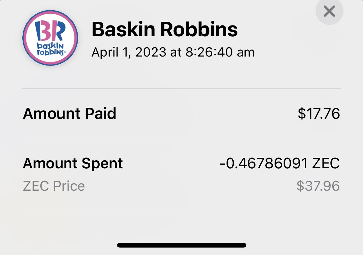 I don’t know what keeps me coming back, the fact that your the only coffee shop near me that accepts payment in $zcash, or you have perfected the snackin bacon. Either way. 🫡🫡🫡 thanks for allowing innovation <a href="/dunkindonuts/">Dunkin'</a> #KeepItShielded <a href="/paywithzcash/">PayWithZcash 🛡</a> <a href="/zcash_community/">Zcash Community 🛡️ᙇ</a>