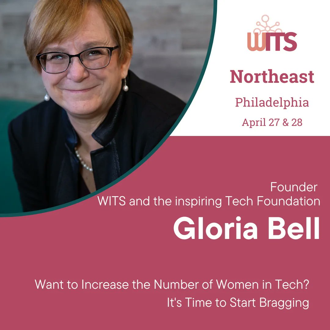 WomenTechSummit's tweet photo. WITS Founder, @gloriabell shares why it is Time to Start Bragging at WITS Northeast - Come be a part of the conversation! https://t.co/s6nmOhUPug #MoreWomenInTech #WITSNE23 https://t.co/50ZU4ifv5t
