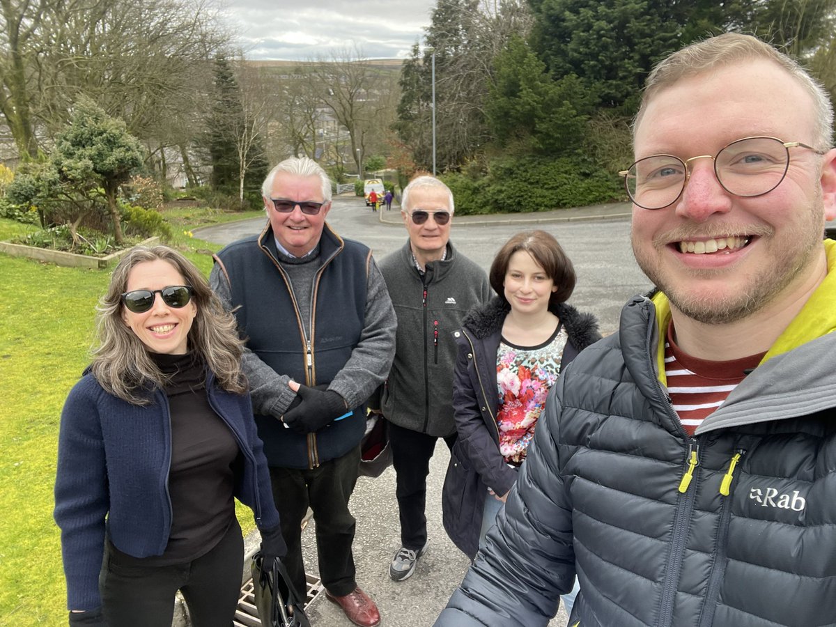 scottdismith's tweet photo. Great morning out with the @ValleyTories team in support of Cllr Peter Steen in #Bacup. https://t.co/v6csim3zYy
