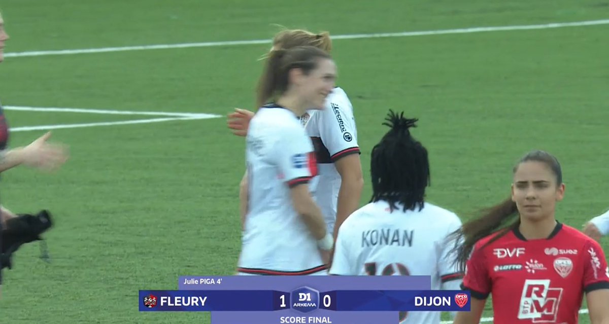 femmesfootnews's tweet photo. Terminé sur les 2 pelouses de D1 Arkema :
🇫🇷 Fleury 1-0 Dijon 🇫🇷
🇫🇷 Soyaux 1-5 Montpellier 🇫🇷
Lena Petermann et Charlotte Bilbault (SP) ont marqué leur premier but de la saison ⚽️🔥
Fleury revient à 3 points du PFC 🥉
#FCF91DFCO - #ASJSMHSC https://t.co/4VuBQ75HVA