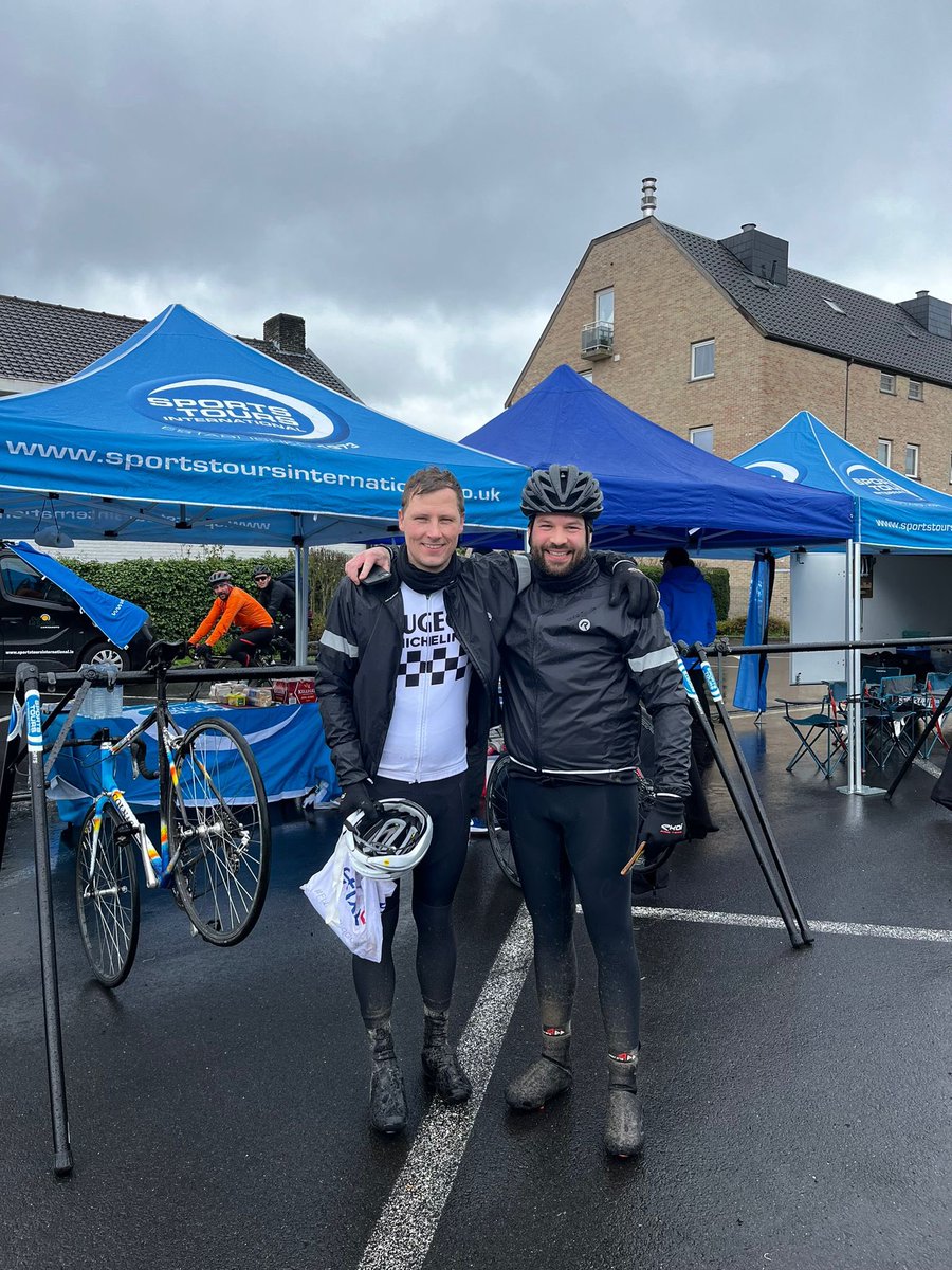 sportstoursint's tweet photo. Despite the cold and wet weather, our cyclists have shown true grit and determination at the 2023 Tour of Flanders challenge today! Well done all 👏
#ToF #TourofFlanders https://t.co/liacZUTL7D