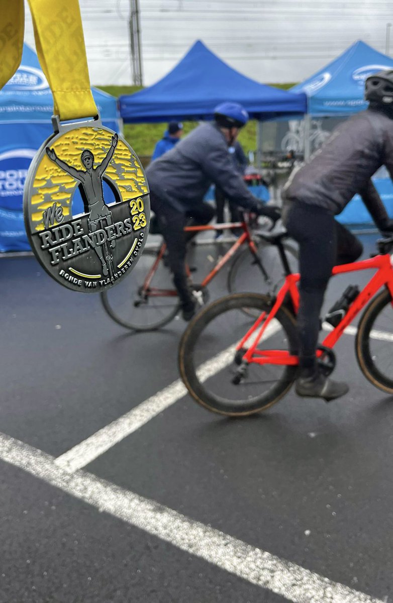 sportstoursint's tweet photo. Despite the cold and wet weather, our cyclists have shown true grit and determination at the 2023 Tour of Flanders challenge today! Well done all 👏
#ToF #TourofFlanders https://t.co/liacZUTL7D