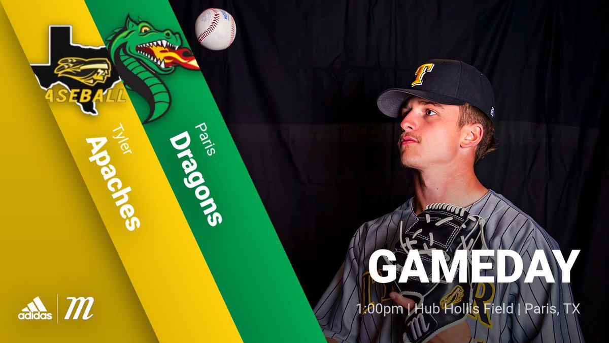 TJCBaseball's tweet photo. ‼️ GAME DAY‼️

🆚 - @PJCBaseball 
⏰ - 1:00pm(DH)
📍 - Paris, Texas
🏟 - Hub Hollis Field 
📱 - https://t.co/A3bPvioUgv
📺 - https://t.co/1H6xSg8OWE https://t.co/tVEsti7VSn