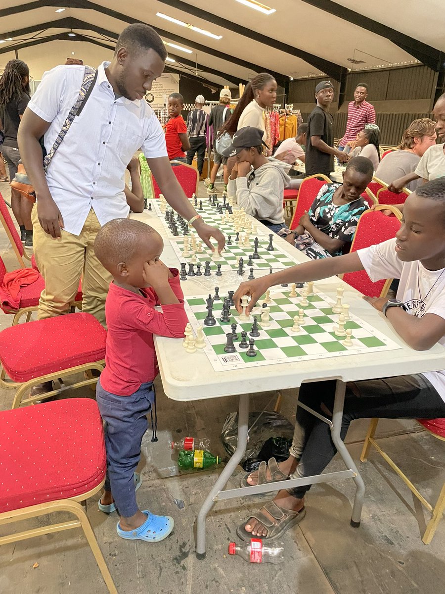 Checked in at the <a href="/tubayotravel/">🌻AwardWinningTubayo🌞</a> market day at Motiv. Happy to see young entrepreneurs pushing their passions. Cheers <a href="/Namanya_bryan/">Namanya Brian</a> &amp; team.  Played chess with this young girl who wooped me twice!These kids play as early as 3 years!Amazing kids from Katwe. Cheers <a href="/TwikirizeRonald/">Thee Ghetto Duke</a>