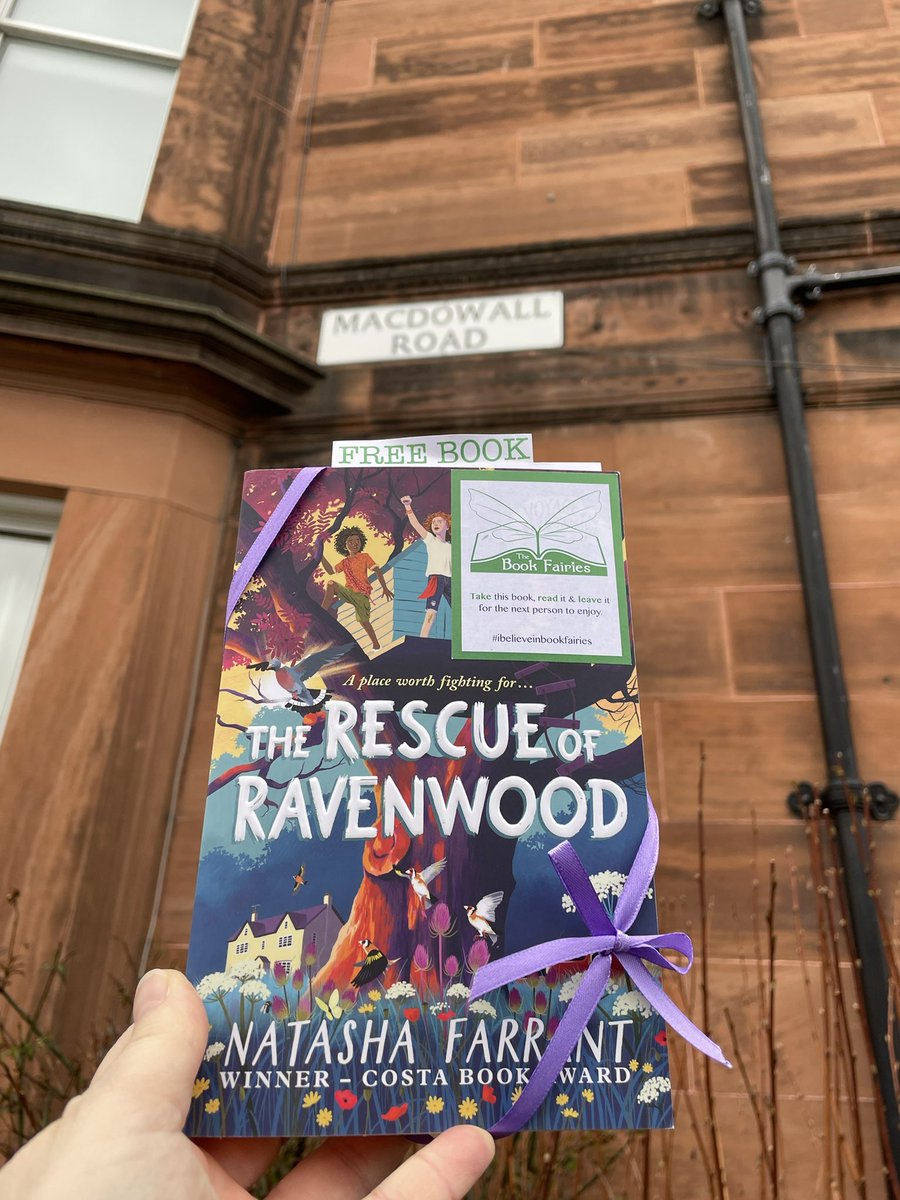 “Sometimes, all you can do is jump.”

The Book Fairies are sharing copies of The #RescueofRavenwood by #NatashaFarrant around the UK today… Who will be lucky enough to spot one?

#Edinburgh
#ibelieveinbookfairies #TBFRavenwood #FaberBookFairies #MiddleGradeReads #MGReads