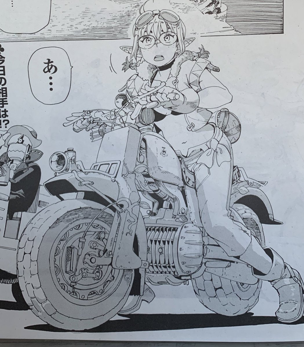 ノノアのバイクは資料は脳内なのでどんどん描ける。 