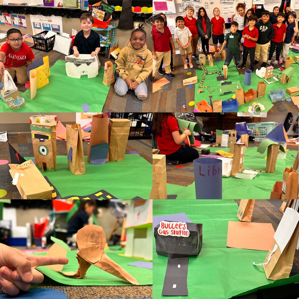 MsCarltonK's tweet photo. Our World Builders unit from Phonics wrapped up this week! We used all we know about vowels to build our very own Vowel Town! @goodgatorsib @AgueParedes @TrevinoTweetsED @MrsRsReaders #cfbisdstrong #GoodGators β₯οΈπ€ππππ https://t.co/yAfNCqkygi