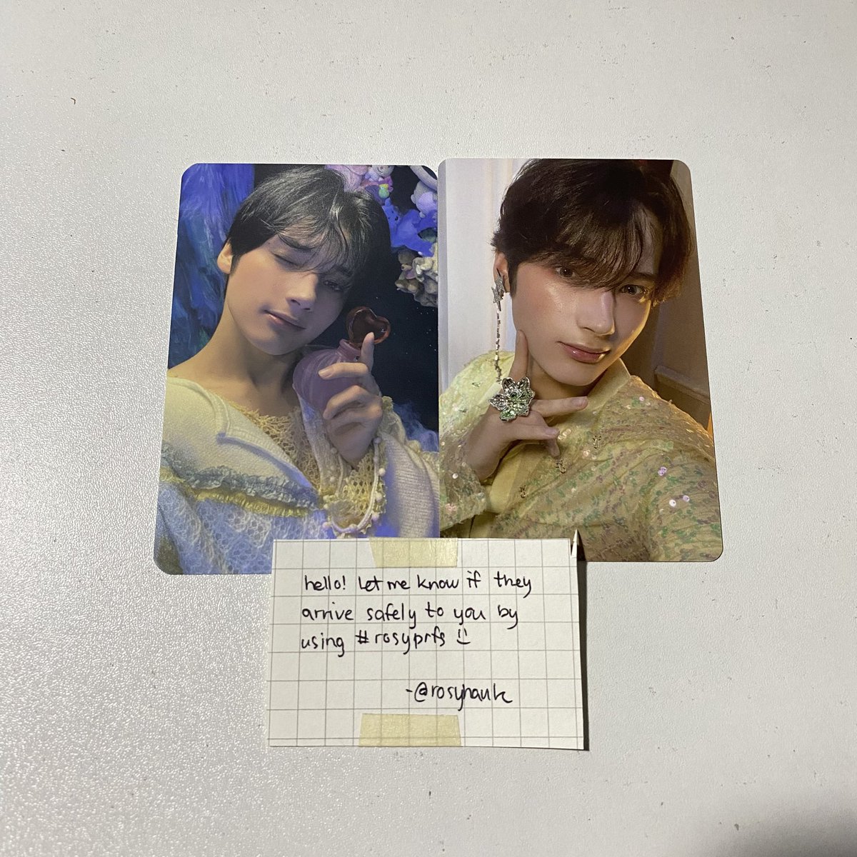 hjkhaul's tweet photo. 𓈒𓂃#yoonbinbuys♡
My fave hyuka temptation pcs are home TvT thank you so much @rosyhaulz for being very accommodating and for the frequent updates!✨ Until next transaction💖
#rosyprfs🎀 https://t.co/rrjvcQlr46