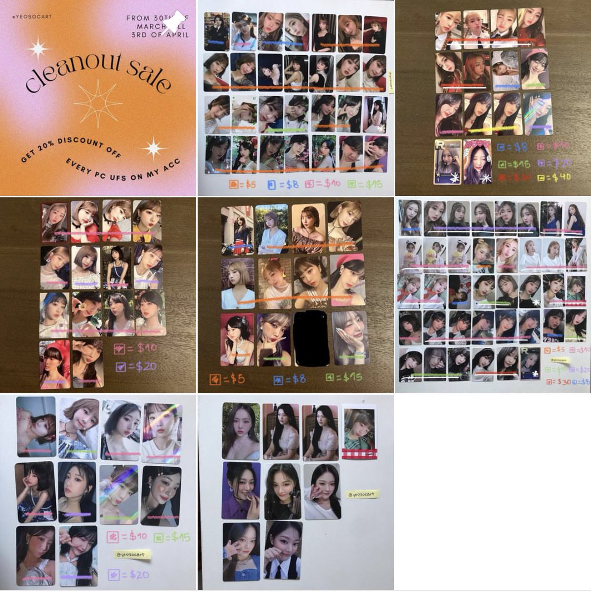 uptows's tweet photo. selling my yeojin collection over on my instagram @/yeosocart!
currently having a 20% discount sale 👍
if you are interested in any of the pcs dm me either here or on insta <3
shares are appreciated 😵💫
#loonasale #loonasell #loonawts #loonawtt #loonatrade #loonapcs https://t.co/gqePD1Oql3