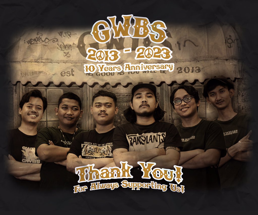 Satu Dekade 🔟💈
Terimakasih atas loyalitas dan dukungannya.
Pasang surut terus dihadapi.
yang penting Keep Good
“As Good As You Will Be” 
🤟🏻😆💈🔥
#Thankyou
#10YearsAnniversary
#SupportYourLocalBarbershop
.
#GWBS #AsGoodAsYouWillBe