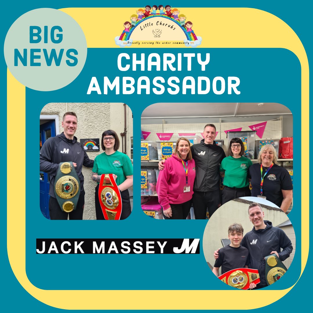 BIG Announcement ❤️
Today, Sally has secured local hero and Professional Boxer Jack Massey as the Little Cherubs Charity Ambassador. Another amazing day for the Little Cherubs Team. Going from strength to strength ❤️🌈 <a href="/jackmassey123/">jack</a> #charity