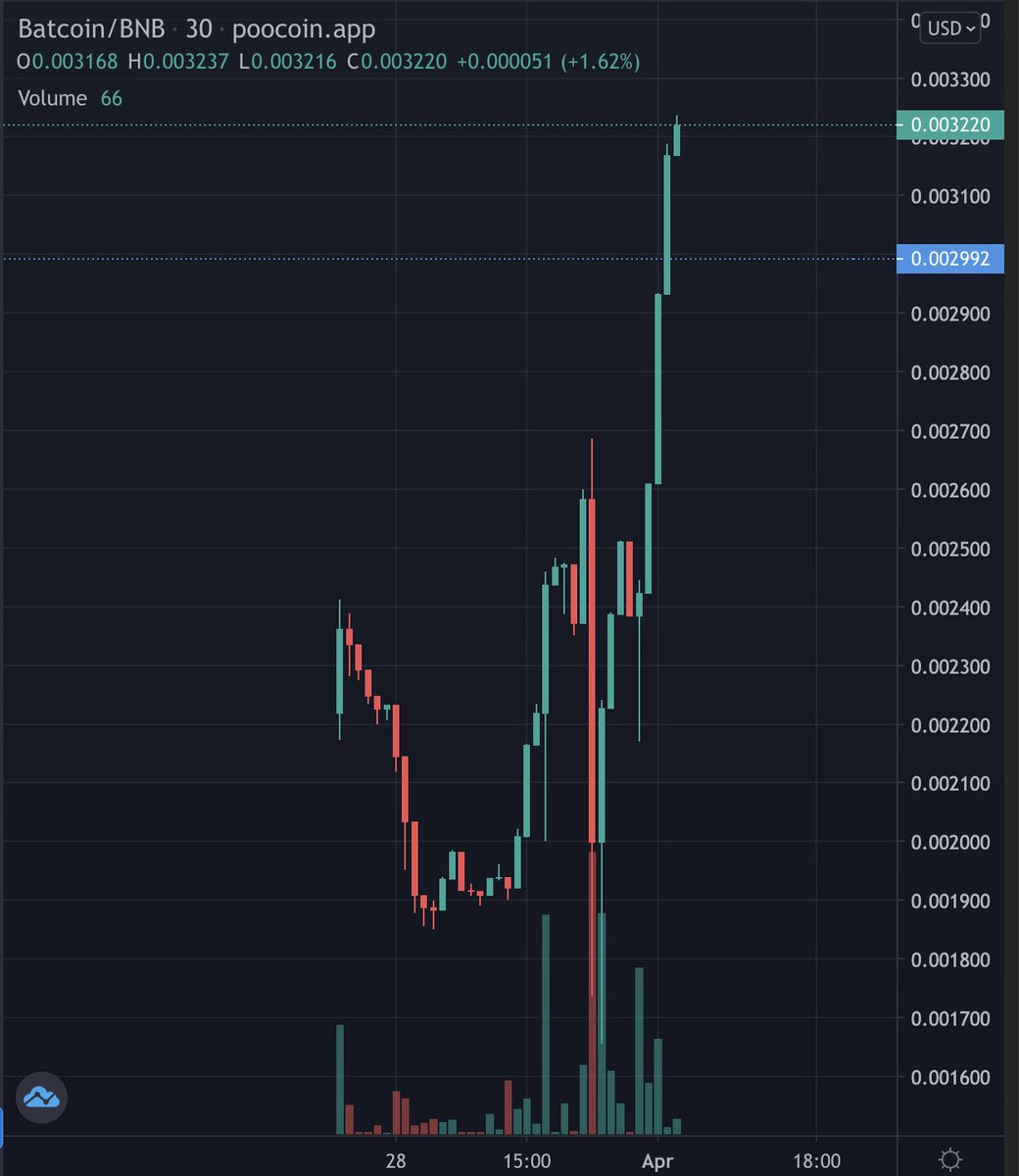 NEW ATH and this is just a start! Please dont buy batcoin if you did not DYOR we are a development project and we still have alot of things to do everyday. This is just a new project.  #batcoin #Batcoinsupreme $BATS #newproject #Newcrypto #BSCGem