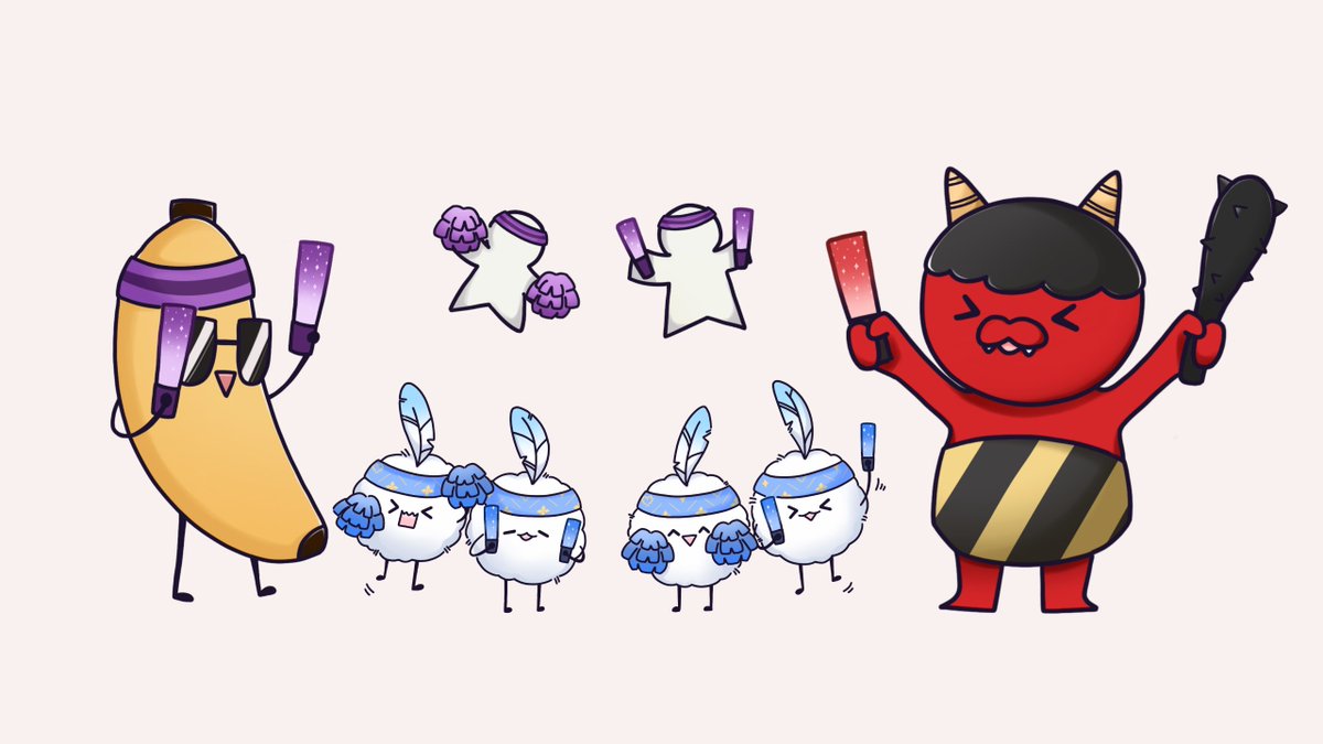 marxii_i's tweet photo. Hiho!! I helped with the some of the fanmascots cheering!! was also part of the vocals ehehe~ hope u guys had fun and otsu to everyone involved!!! 💖✨ https://t.co/WOkvxkV5IA
