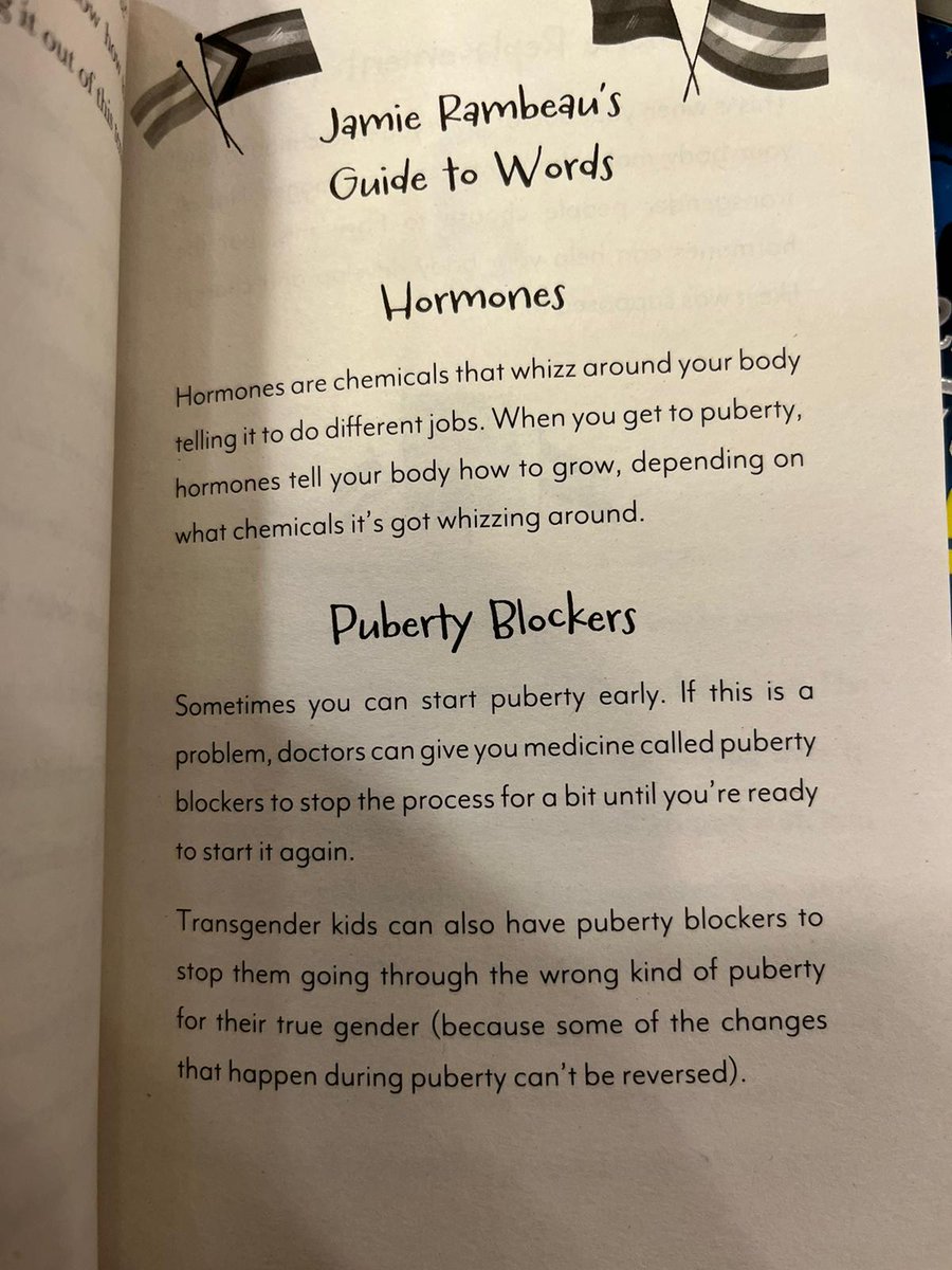 RooneyRachel's tweet photo. Why are books telling 8-12 year olds that they might go through the 'wrong puberty' and that they may be given the 'wrong gender' at birth ? https://t.co/5W5HXrmgVa