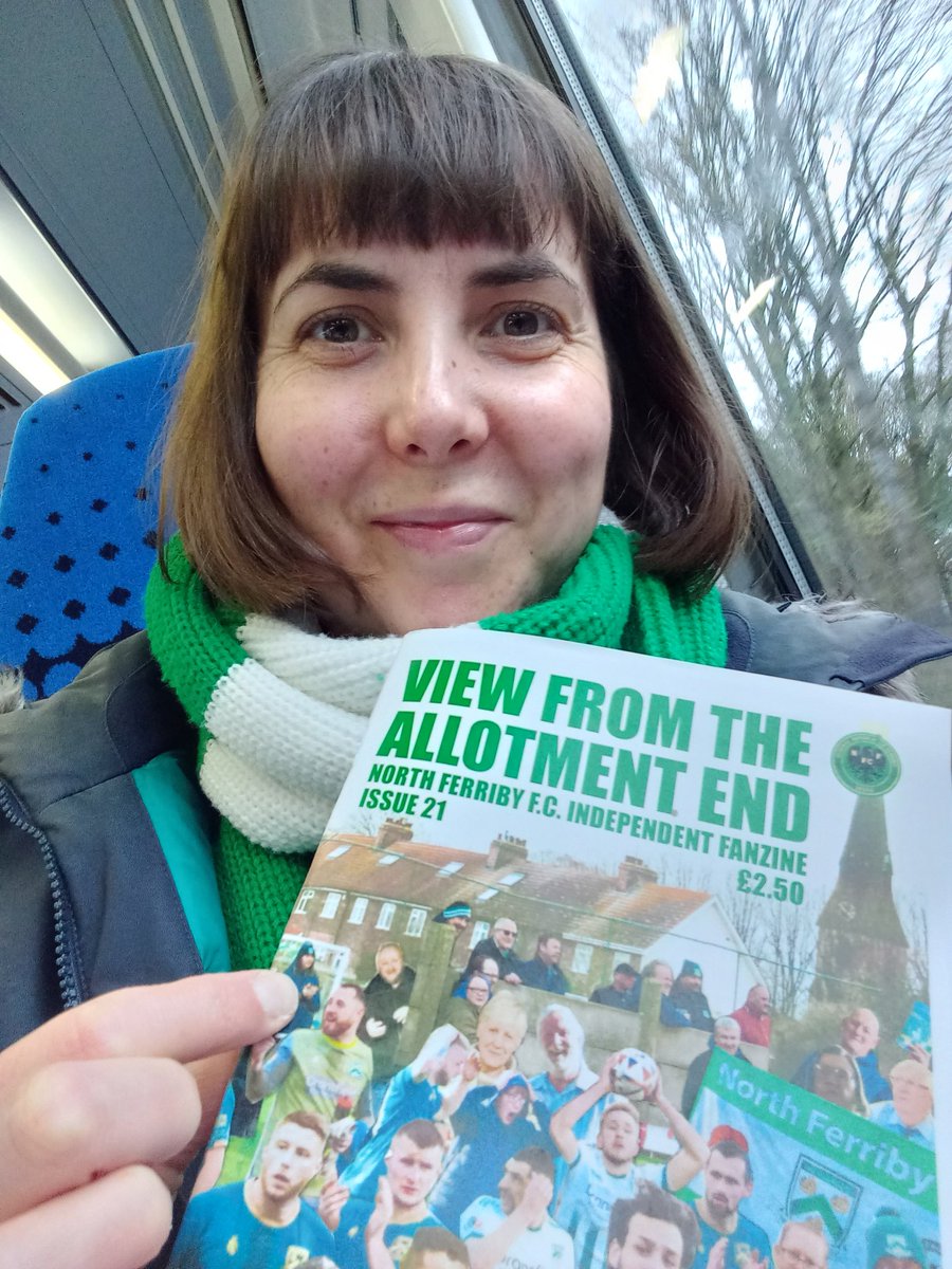 InterpJones's tweet photo. Made the front cover in more ways than one! Great fun being part of the creative and community @VFTAE. Big day for the fanzine and @north_ferribyfc🏆Issue 21 out now: https://t.co/rlDqjYnyhI https://t.co/ogo4gTSNqd