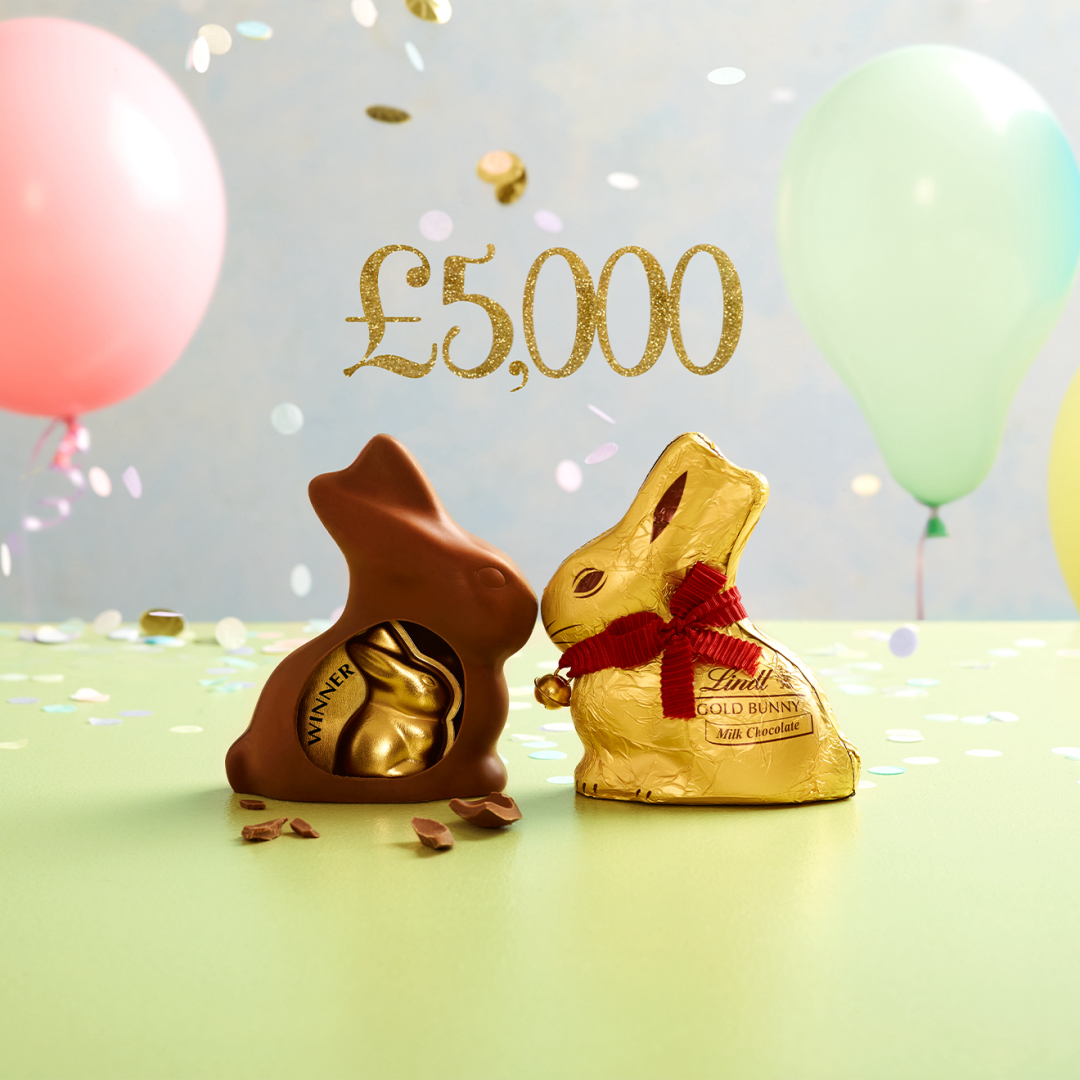 The Lindt GOLD BUNNY is sharing the ‘hoppiness’! Find one of ten winning tokens hidden inside a delicious Lindt GOLD BUNNY Milk 100g to win £5,000 this Easter. 
dalton-park.co.uk/offers/share-t…

#sharethehoppiness #lindt #GoldBunny #easterbunny #lindtbunny #lindtuk