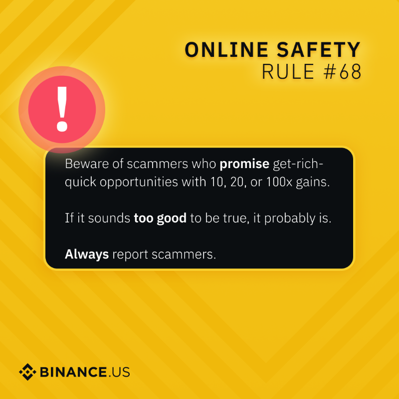 BinanceUS's tweet photo. Don’t be a fool this April 1st!

Protect yourself from #crypto-related hacks and scams.

See how with our help from our guides 👇