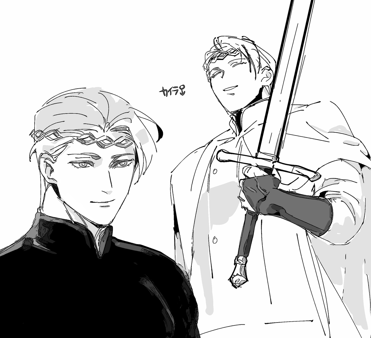 このままエイプリルフールが行ってしまうの悔しすぎるので前に描いたカ♂ 