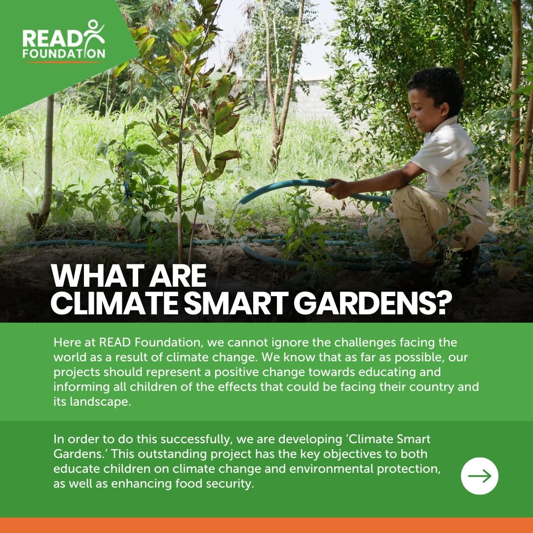 Read_Foundation's tweet photo. Here at READ Foundation, we are committed to creating a brighter and more sustainable future for all. That's why we're excited to introduce our Climate Smart Gardens project.🌿🍀

#ClimateSmartGardens #Sustainability #EducationForAll #EnvironmentalProtection https://t.co/k5Dii8JaXx