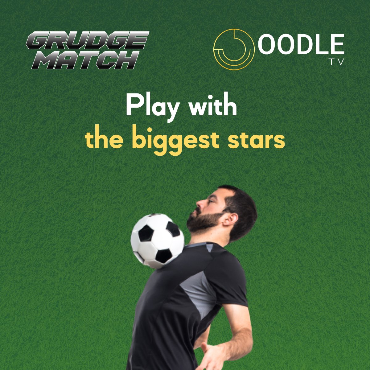 oodle_tv's tweet photo. The ultimate experience for a football fan used to be watching their team live

Now, Grudge Match on #OODLE_TV is changing the game
 
Fans get to team up with their heroes in front of a full stadium + live-streaming audience 

Join now for a chance to play

#Arsenal #Liverpool https://t.co/sMwGnDdulq
