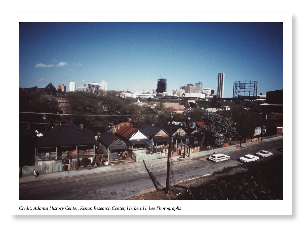 MaxBlau's tweet photo. Lightning is a former Atlanta neighborhood that was destroyed to make way for the Georgia World Congress Center and the Georgia Dome, the latter of which was demolished to make way for the Mercedes-Benz Stadium. https://t.co/tZJRp4r4yb