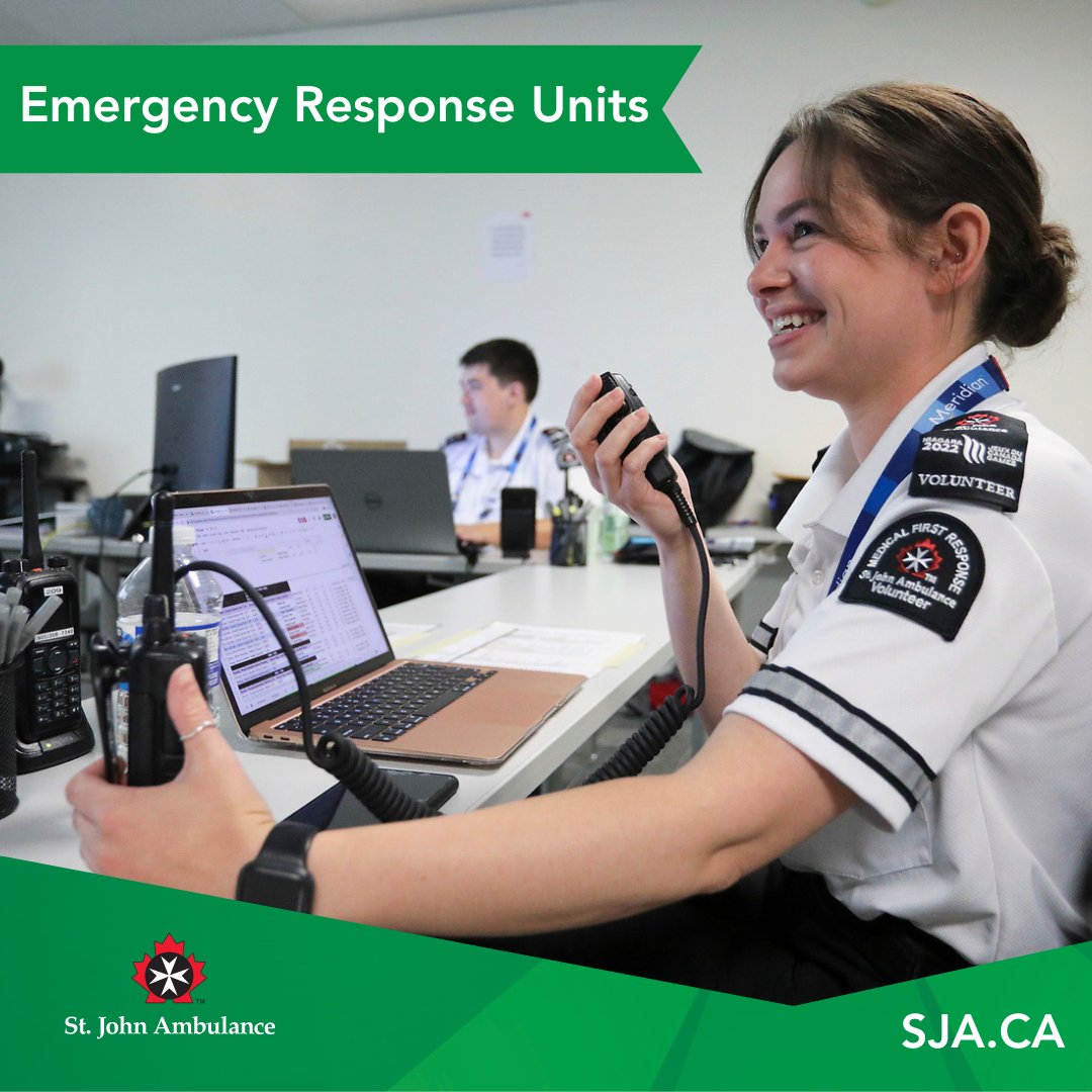 Our Emergency Response Units are specially trained to support local, regional, and national emergencies. Whether you want to help with medical care or logistics, we need you! Join us today: sja.ca/en/emergency-r…

#EmergencyResponse #StJohnAmbulance