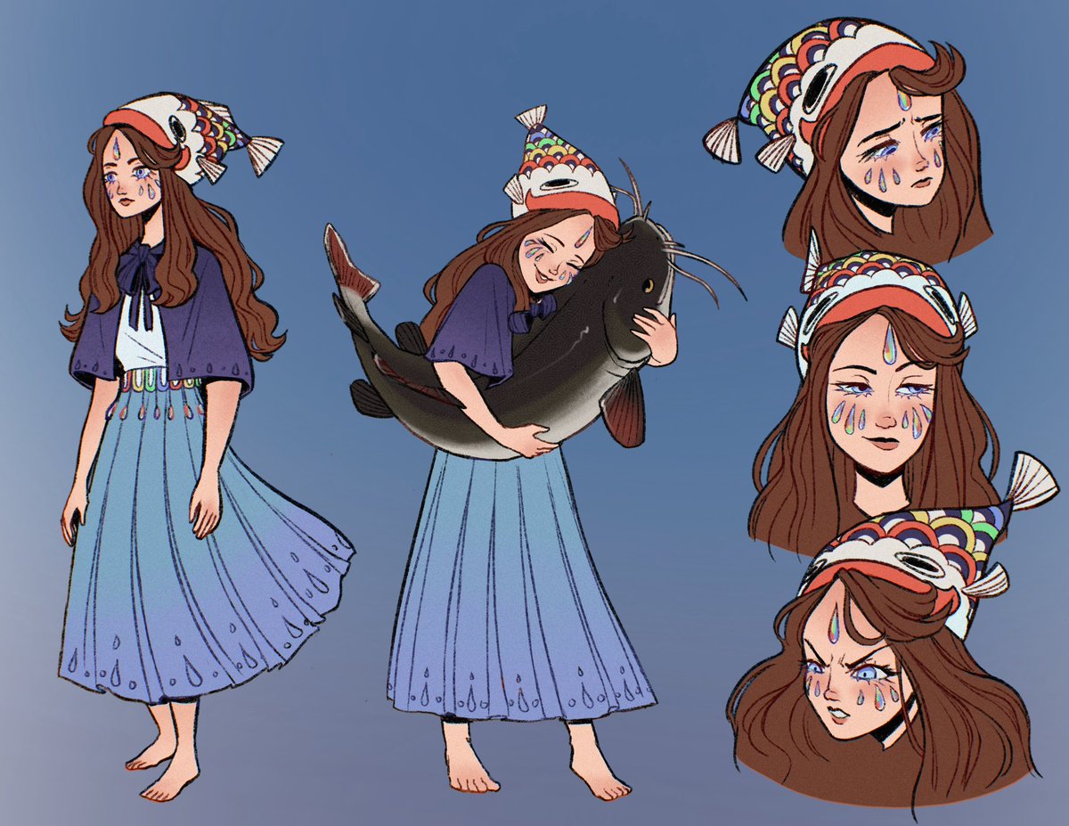 Portalshock's tweet photo. @mindydc88 Thanks for the opportunity!! Here’s my character Tetra, the fish witch! https://t.co/hdppsAgMeK