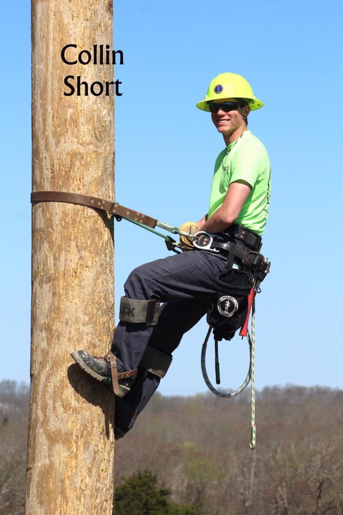 wjshort2001's tweet photo. 2 weeks left before graduation from Lineman school!  Finish strong bud!  We are proud of you! @collinshort122 @Collin22653814 https://t.co/rl7pp3I04f