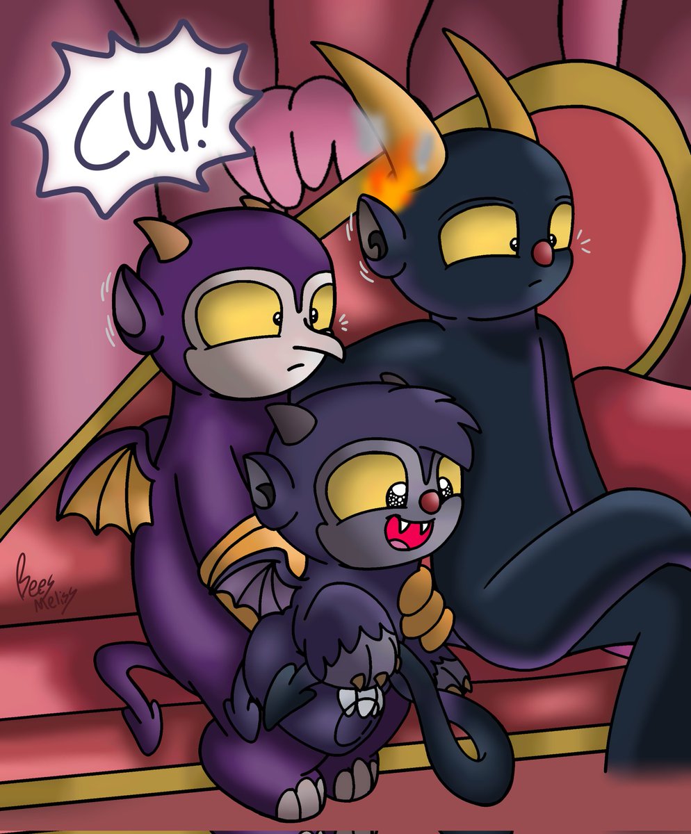 BeesMeliss's tweet image. Spawn's First Word(?)
.😱😱😱😱😱
Art and OC by @BeesMeliss (me)
.😱😱😱😱😱
#RENEWTHECUPHEADSHOW #thecupheadshow #cupheadthedevil #cuphead #cupheadshow #thedevil #cupheadhenchman #henchman #cupheadtwt #henchdevil