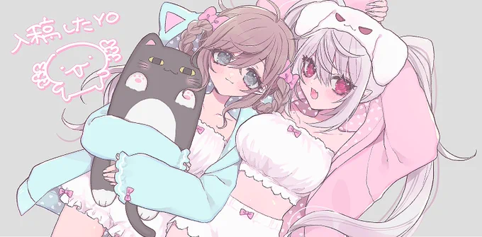 ※女体化 にじそで出すにょわお泊まり会アクスタ入稿したので何もない机にはならない 