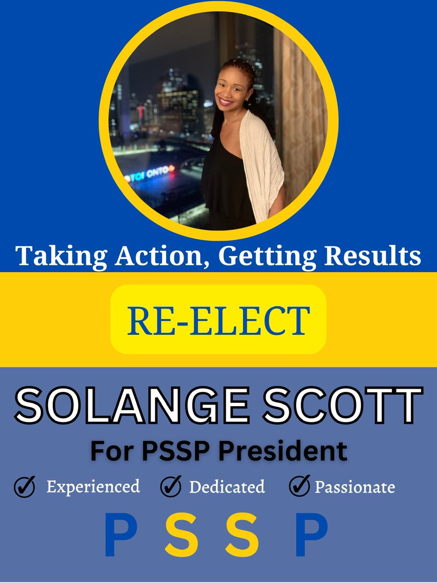 stand_4_good's tweet image. 🚨It’s re-election time! I’m happy to announce that I am running for re-election to be the President of @PSSPToronto 
I will continue to represent and advocate for all members in the Bargaining Unit. On April 26th, vote for me, Solange Scott!
#osstf 
#pssp 
#rt