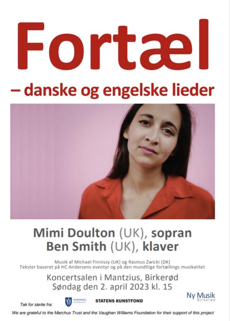 LivingSongs21's tweet photo. Living Songs likes…

2/4, 3pm
Mimi Doulton &amp; Ben Smith
in Birkerød

@RasmusZwicki #MichaelFinnissy
@MimiDoulton https://t.co/FkWWV08VQ3