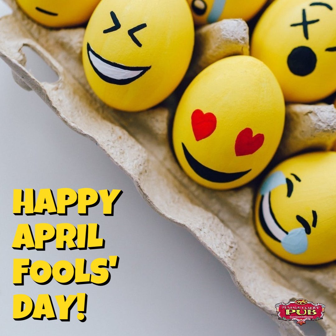 MainstreetPub's tweet photo. Heads up! Already got me once today! 🤪 #mainstreetpub #aprilfools #headsup https://t.co/sh7EiTdjaX