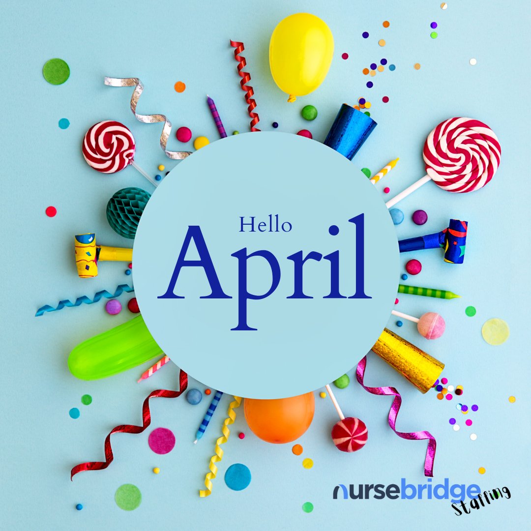 Hello April, let's blossom together! 💐 As we step into a new month, let's continue to spread kindness, positivity, and healing. NurseBridge Staffing is ready to bridge the gap and connect healthcare heroes with opportunities to make a difference. 

#HelloApril 
#NurseBridgeStaff