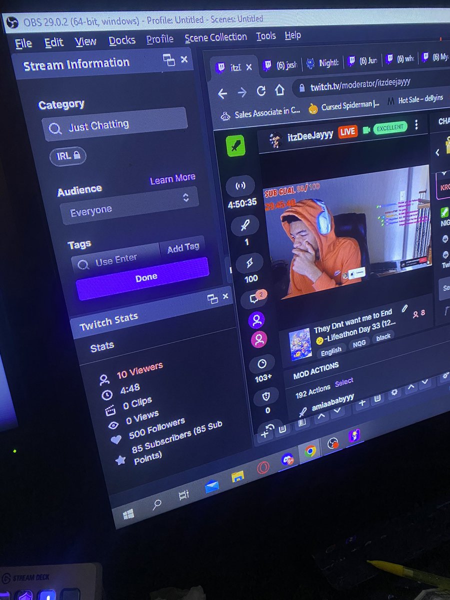 ItzDeejayyy's tweet photo. OMG WE HIT 500 DAY 33 Of My Lifeathon(Subathon) I Appreciate All The Support that Iโve been Getting This Whole year I LOVE YALL WeeFamilia #ItzDeeJayyy #WeeJay #NQG https://t.co/NU3fnyT3Ad