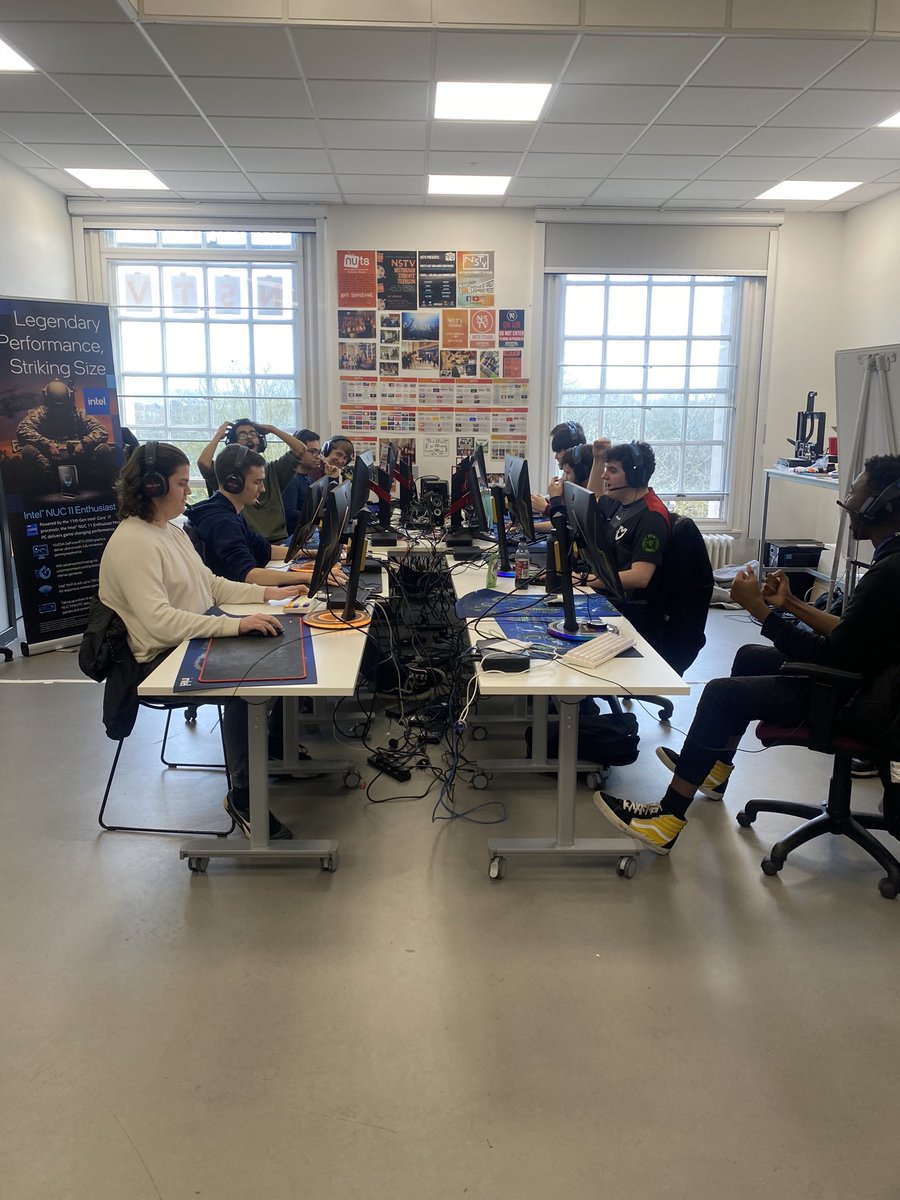 UoNGameSoc's tweet photo. Highlights from day one! It’s been so much fun so far. We can’t wait for the next few days with events such as Committee vs Reps and the CS wingman tournament. 
massive thanks to @IntelUK and @nse_gg for allowing this to happen :) https://t.co/X978YVaiKT